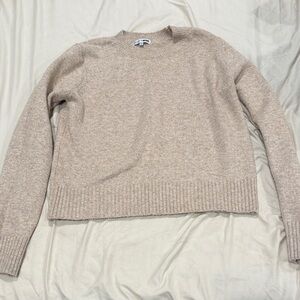 Fashion Nova Beige Crewneck Sweater